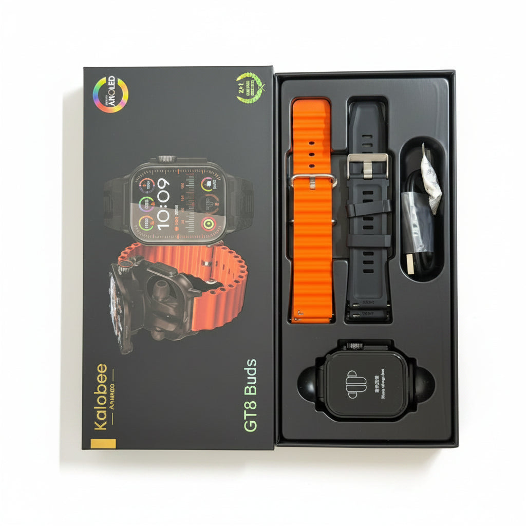 KOLOBEE GT8 BUDS Smart Watch + TWS – 2 in 1 Combo 2026