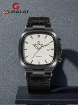 Men's Square Design Quartz Watch