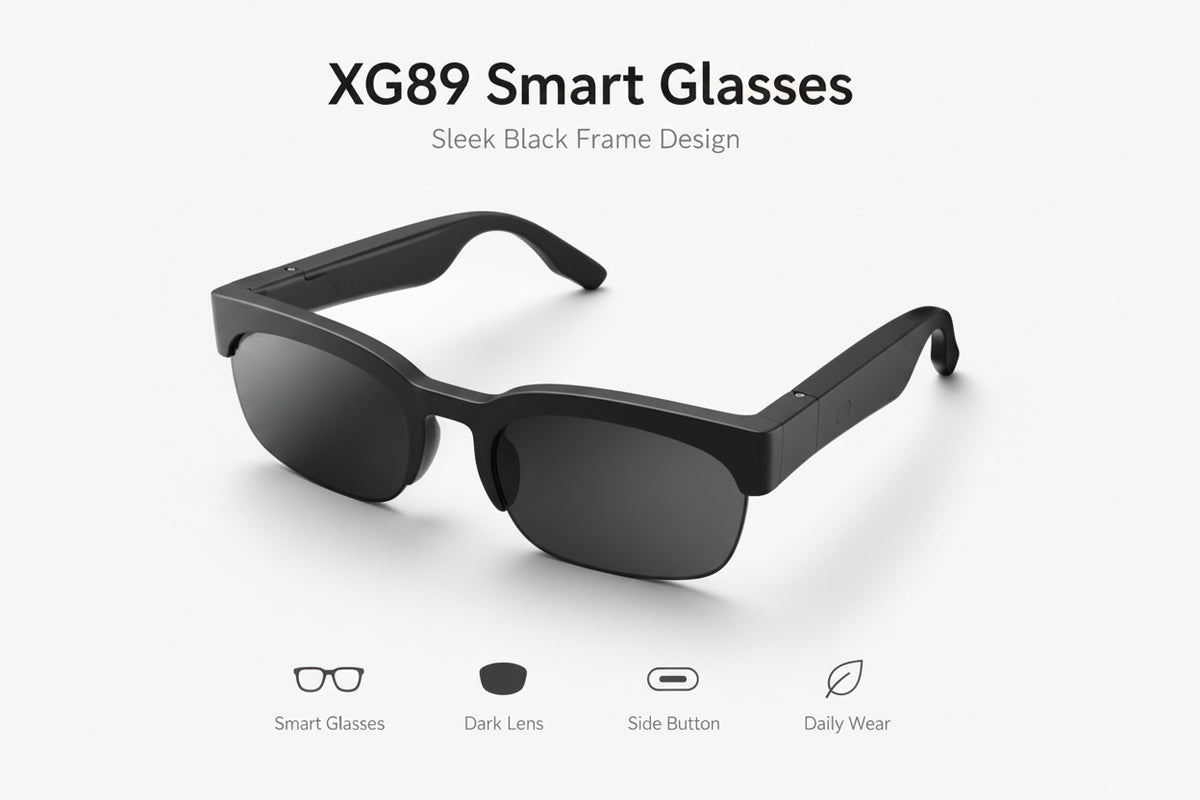 XG89 Bluetooth Glasses Real-time AI Smart Hands-Free Calls Audio Glasses UV Protection Sport Headphones for Men/Women 2026 model