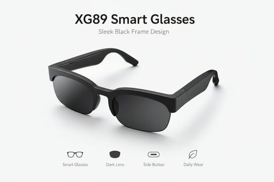 XG89 Bluetooth Glasses Real-time AI Smart Hands-Free Calls Audio Glasses UV Protection Sport Headphones for Men/Women 2026 model