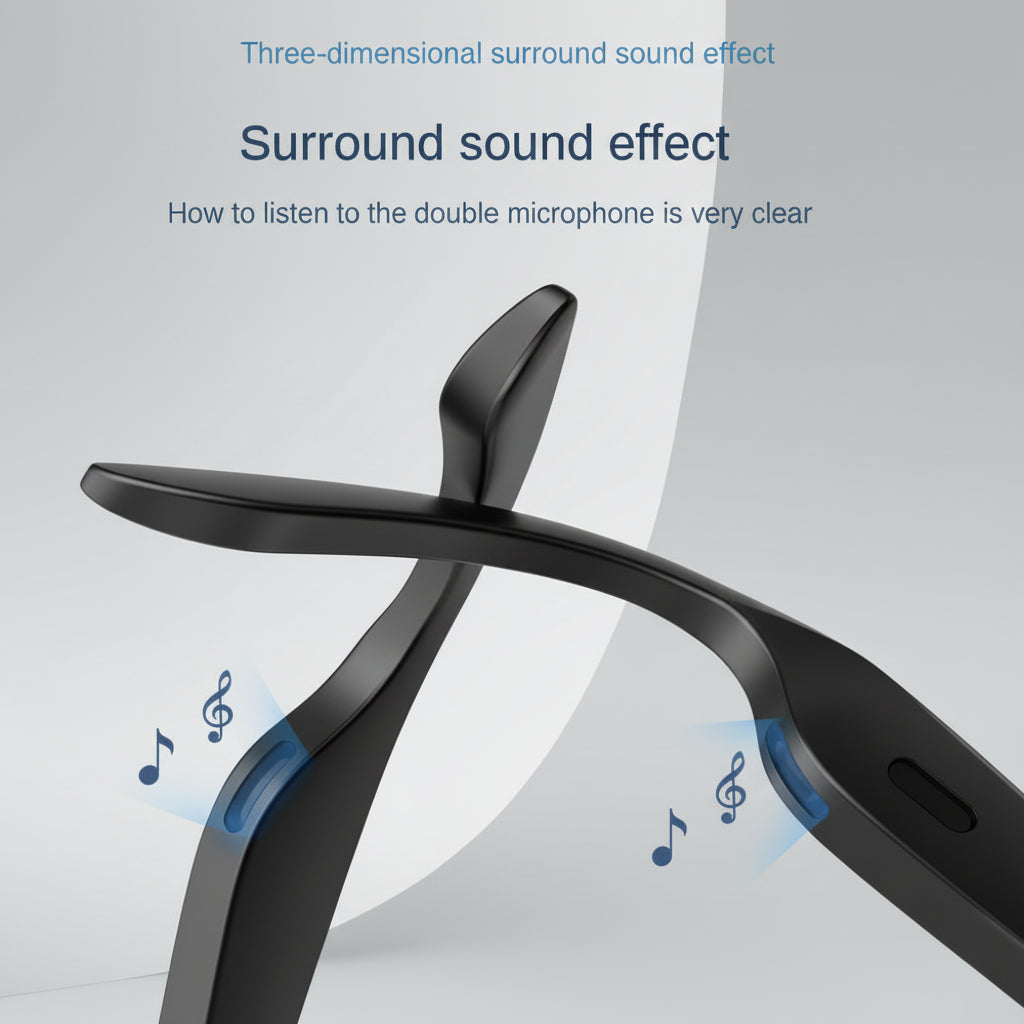 XG89 Bluetooth Glasses Real-time AI Smart Hands-Free Calls Audio Glasses UV Protection Sport Headphones for Men/Women 2026 model